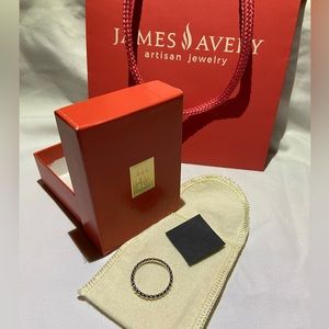 James Avery Retired Sterling Silver Beaded Ring